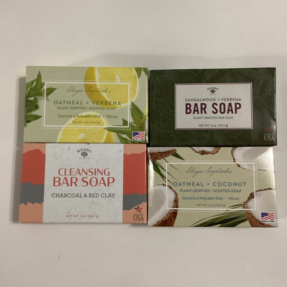 Bolero & Shugar Soapworks Bar Soaps